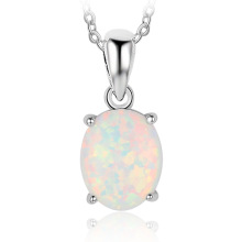 Opal Stone Hot Sale Popular 925 Sterling Silver Jewelry Opal Pendant for Women